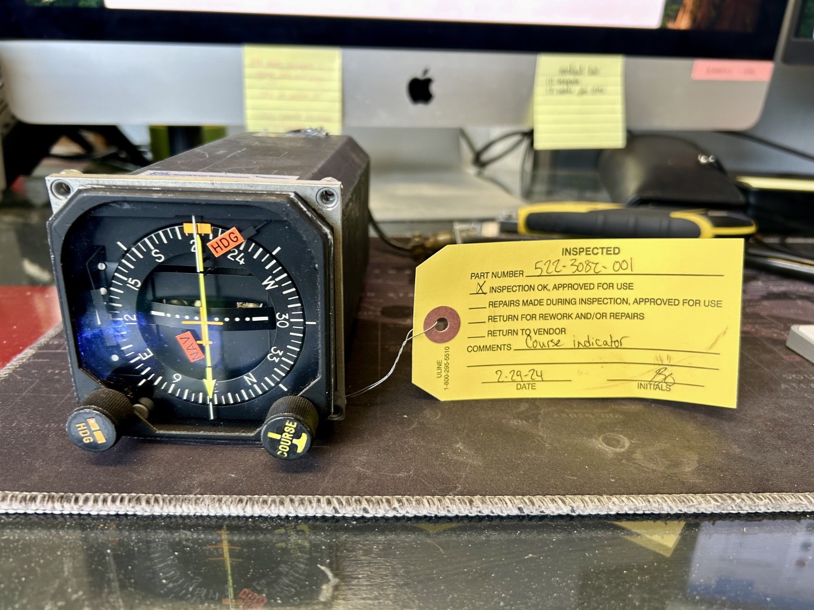 COLLINS 331A-3F COURSE INDICATOR P/N 522-3082-001