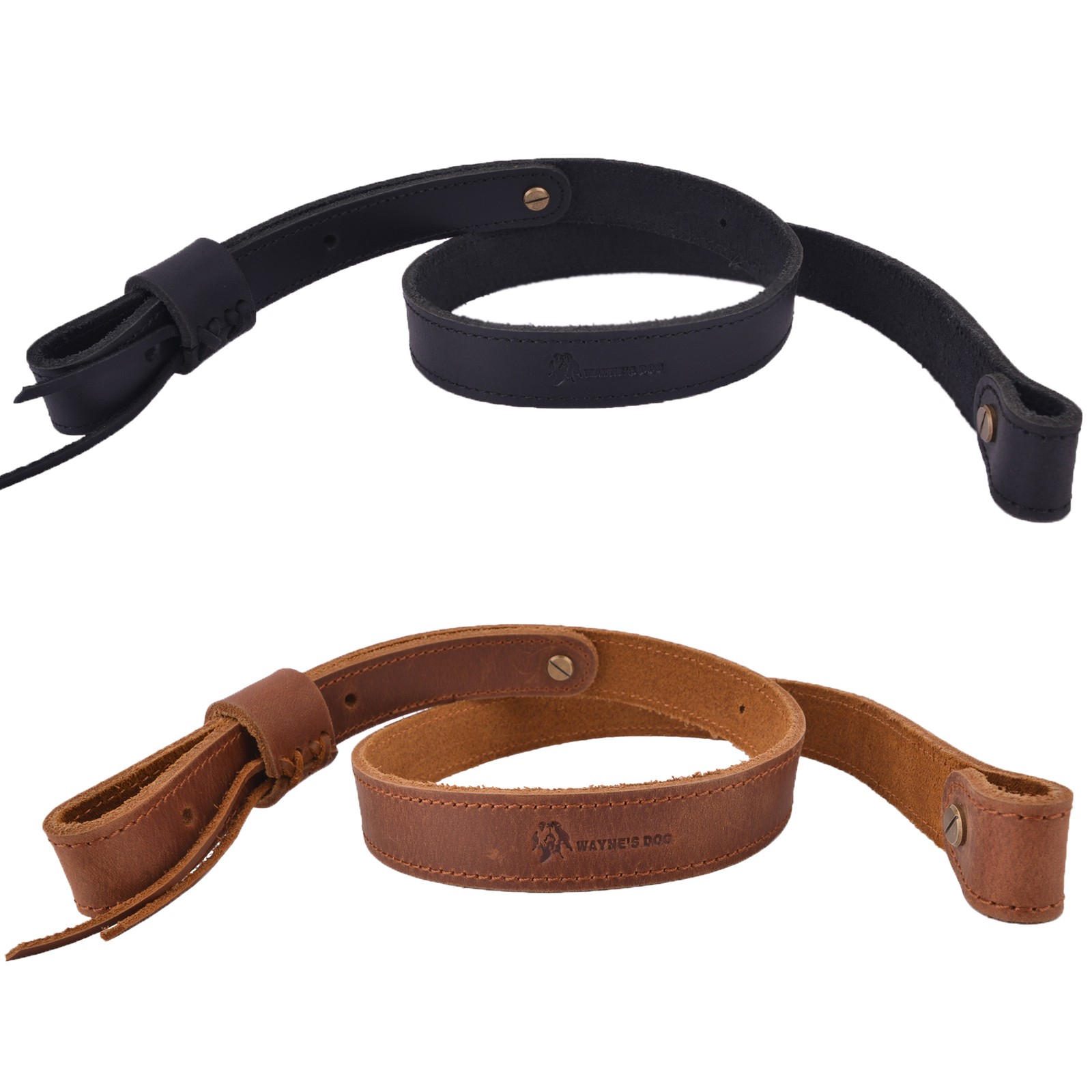 1 Inch Wide Leather Rifle Sling Shotgun Hunting Shoulder Strap Rifle Belts