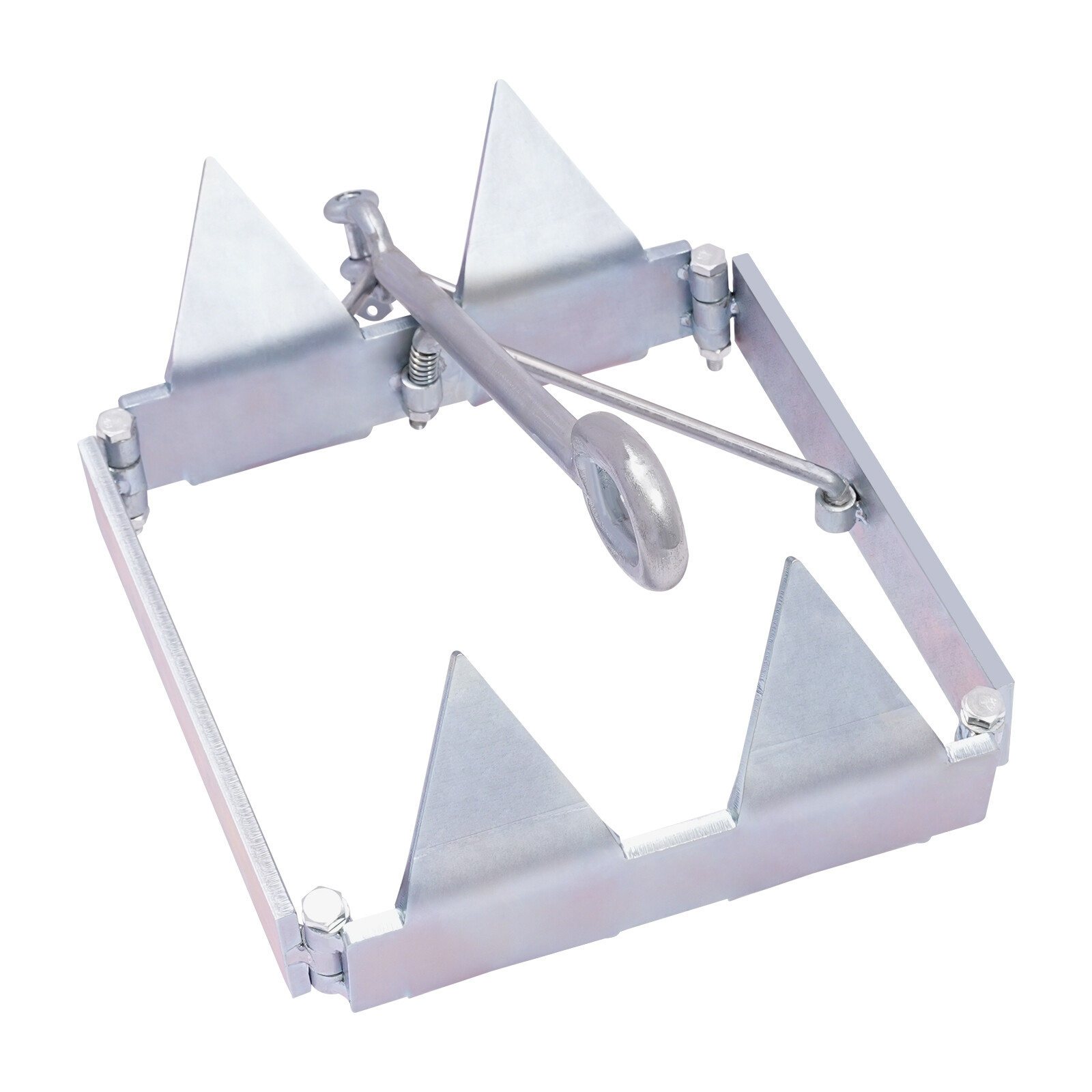 Boat Slide Box Anchor, Foldable Sliding Cube Anchor, Foldable Boat Anchor 13 lbs