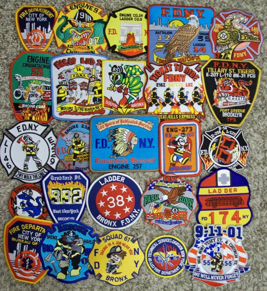 *CLEARANCE* New York City - 25 Total Fire Patch Set #40 NO DUPLICATES IN SET
