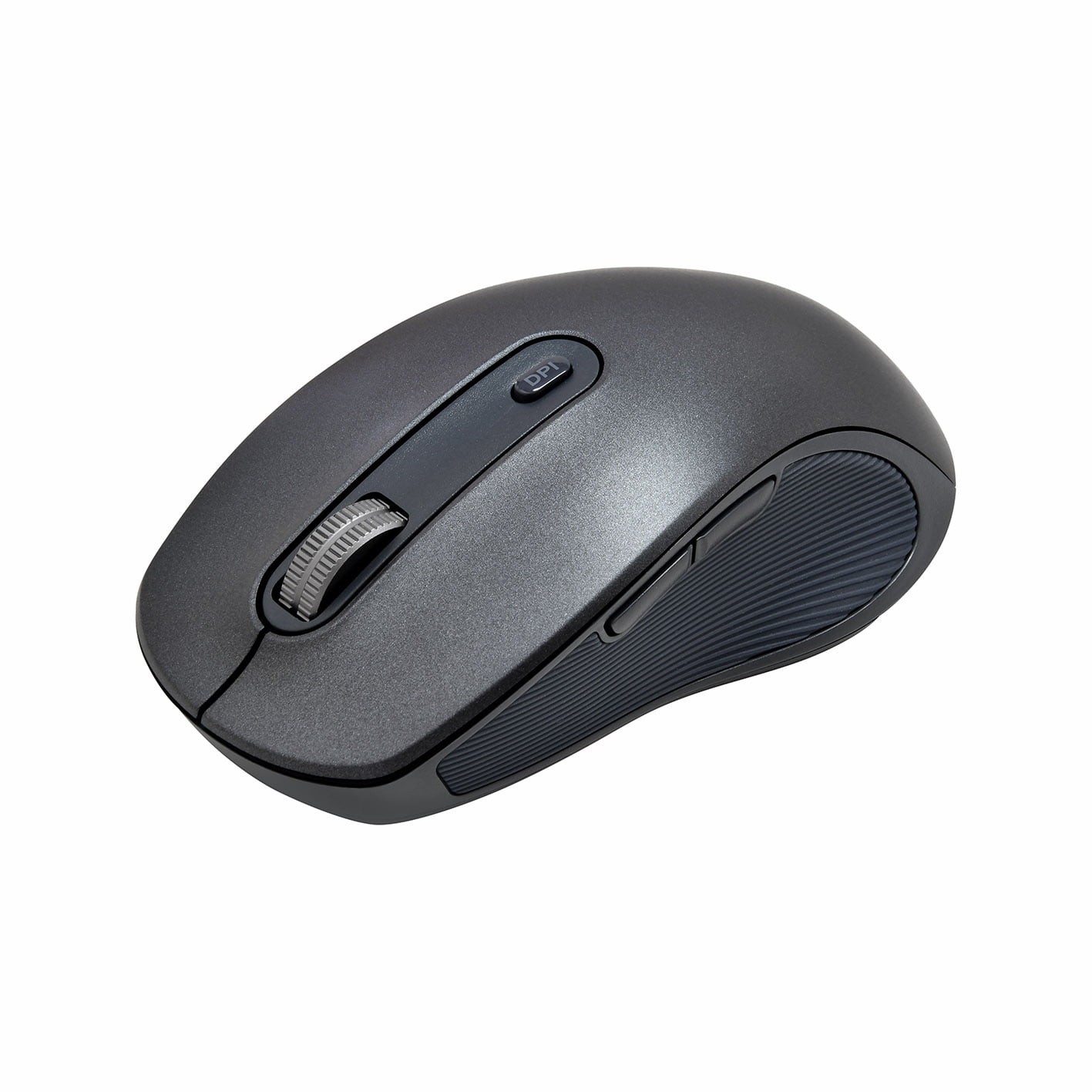 6-Button Wireless Bluetooth Ambidextrous Mouse USB-A Nano Receiver Black
