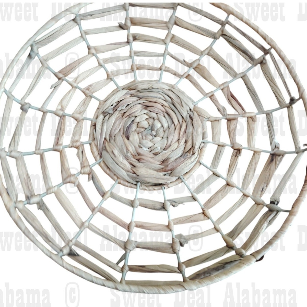 6-pack Hyacinth Woven Trays, 2 Each- 14"D, 12-1/4"D and 10-1/4"D, NIB