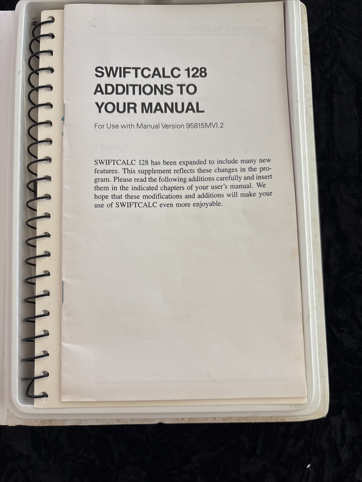 SwiftCalc 128 with Sideways | Timeworks 1983 | Commodore | Untested
