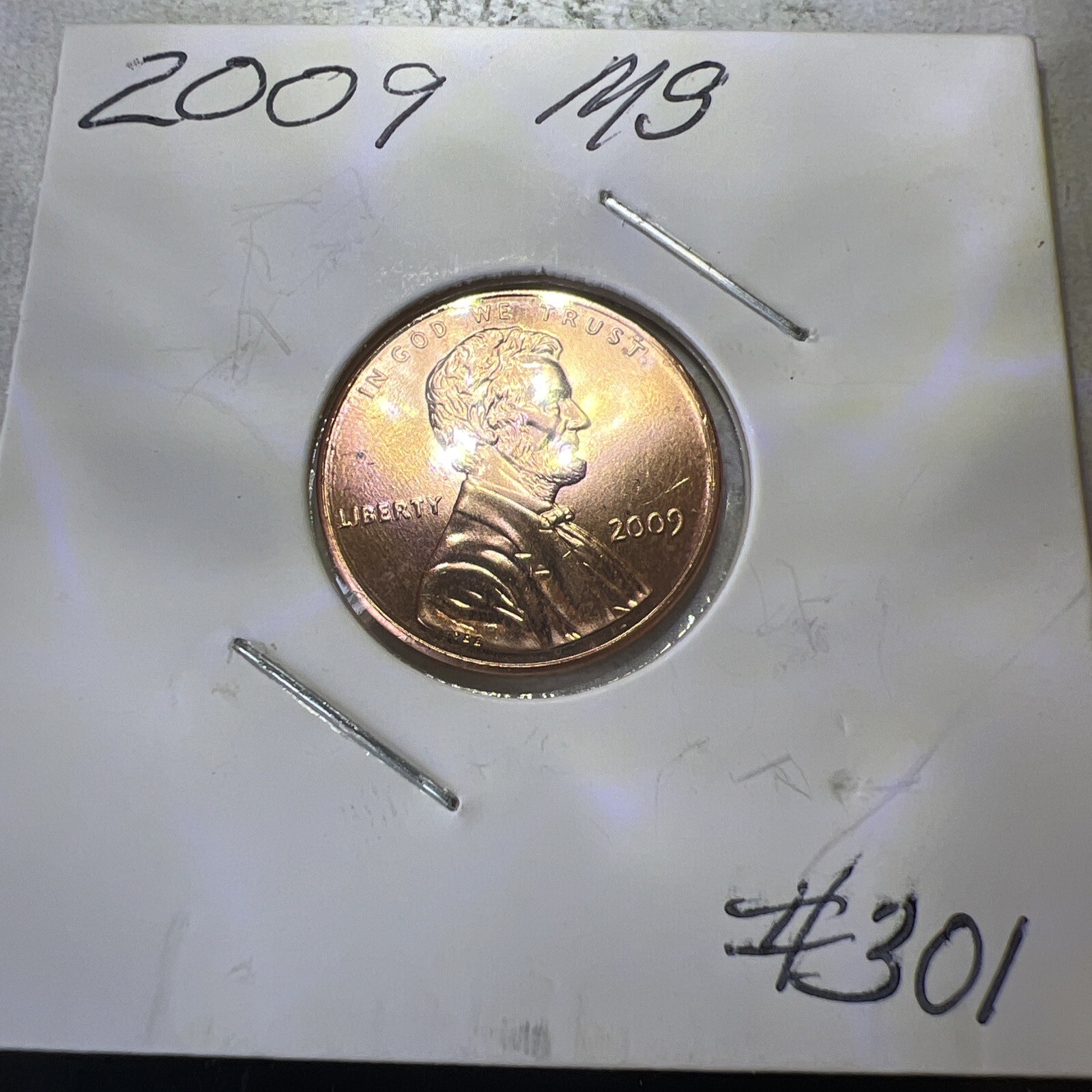 2009 P  Penny Formative Years From Roll You Receive One Coin.