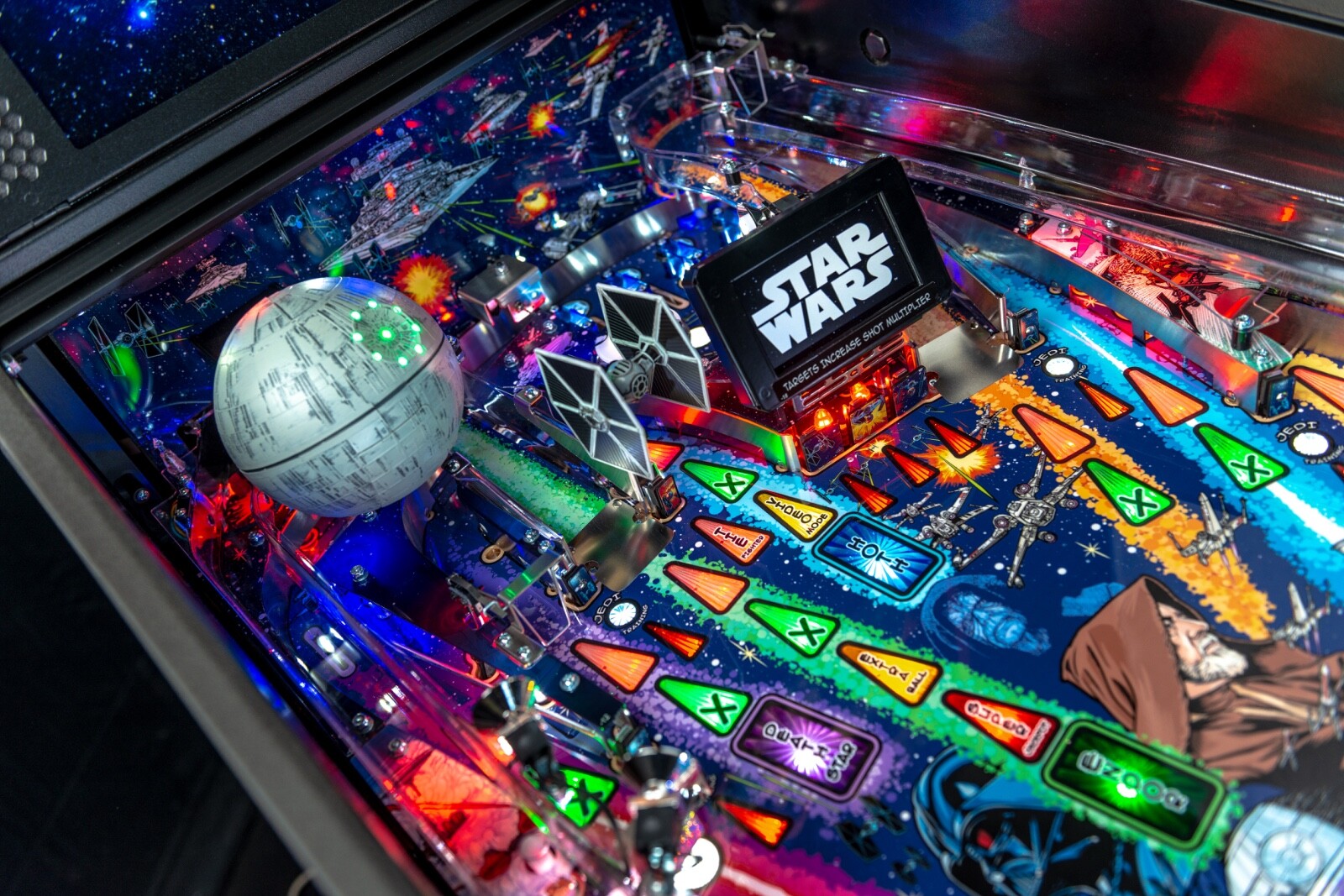 NIB Star Wars Comic Pro Pinball Machine Authorized Stern Dealer