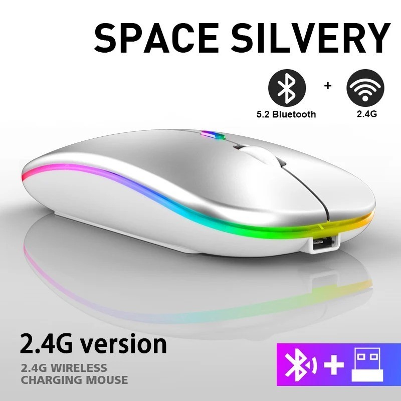 Wireless Bluetooth Mouse For MacBook Air Pro iPad iMac Tablet PC Rechargeable