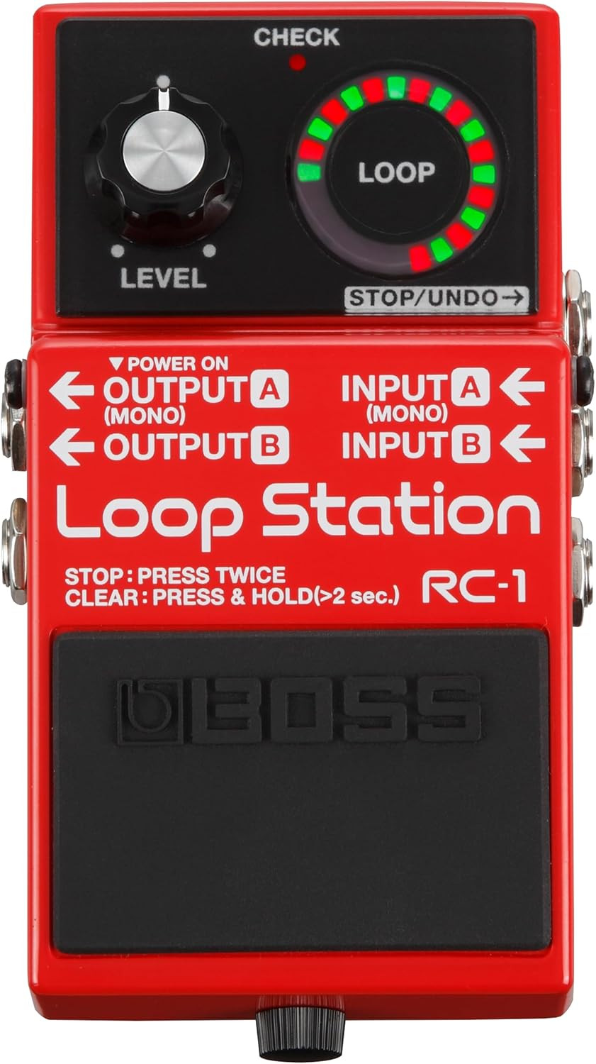 RC-1 Loop Station Pedal | Industry Standard Simple Looper for Guitar, Bass, Keyb