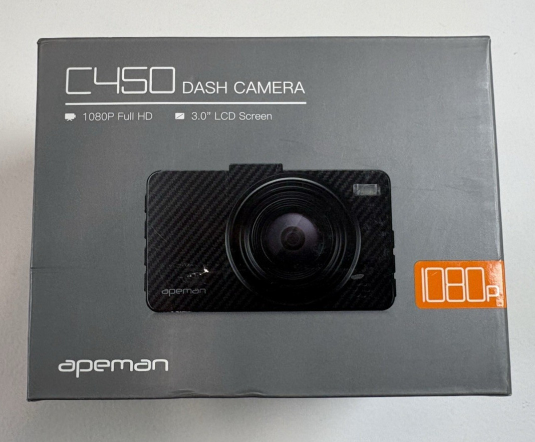 Apeman C450 1080p Dash Camera 3 inch LCD Screen *NEW IN BOX*