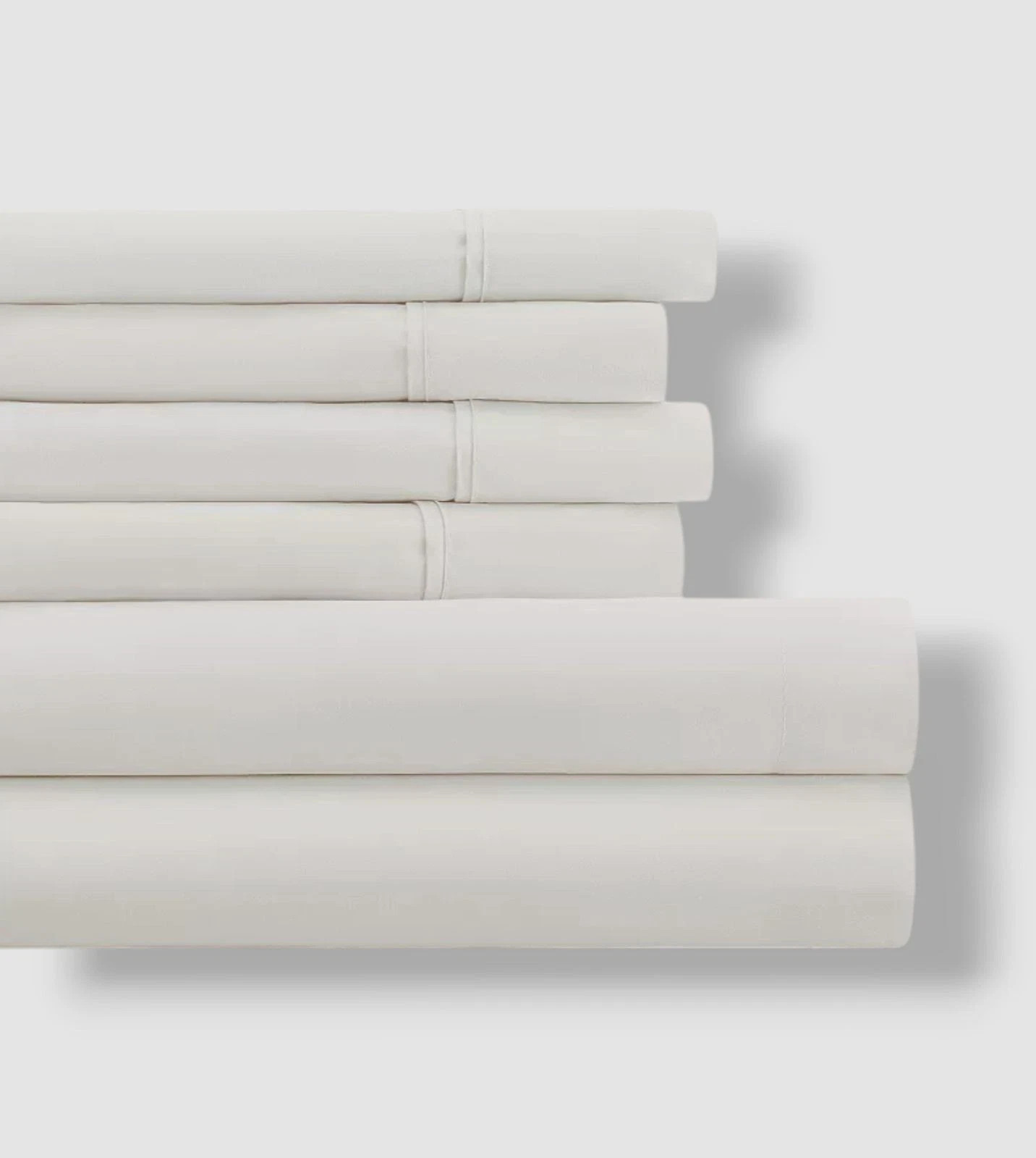 Ienjoy Home White Premium Luxury Ultra Soft Bed Sheet 6-Piece Set, Queen Size