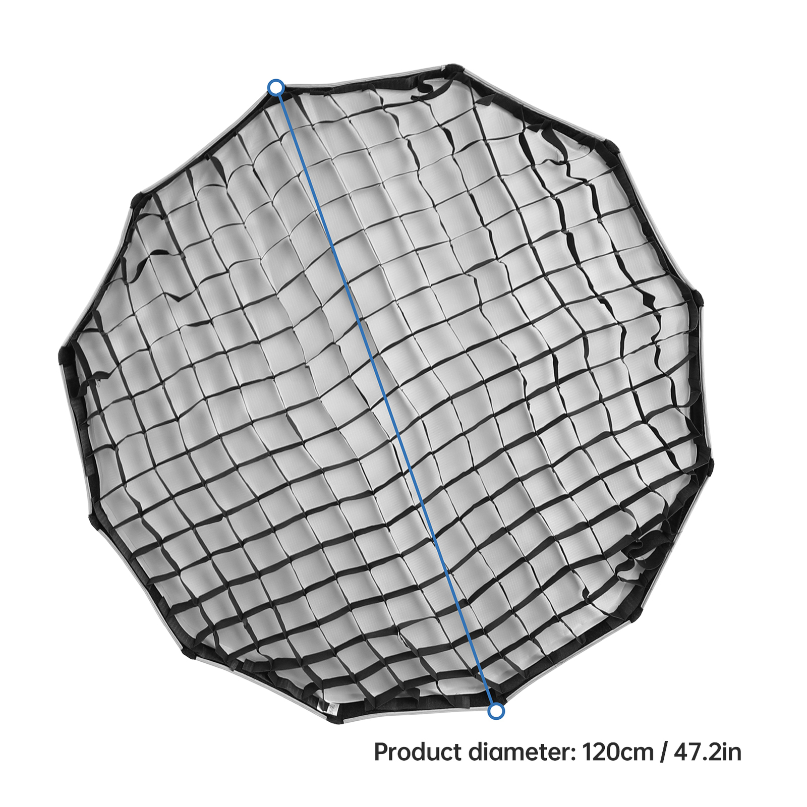 120cm/ 47in Quick Release Parabolic Softbox Foldable Softbox with Bowen W9U5