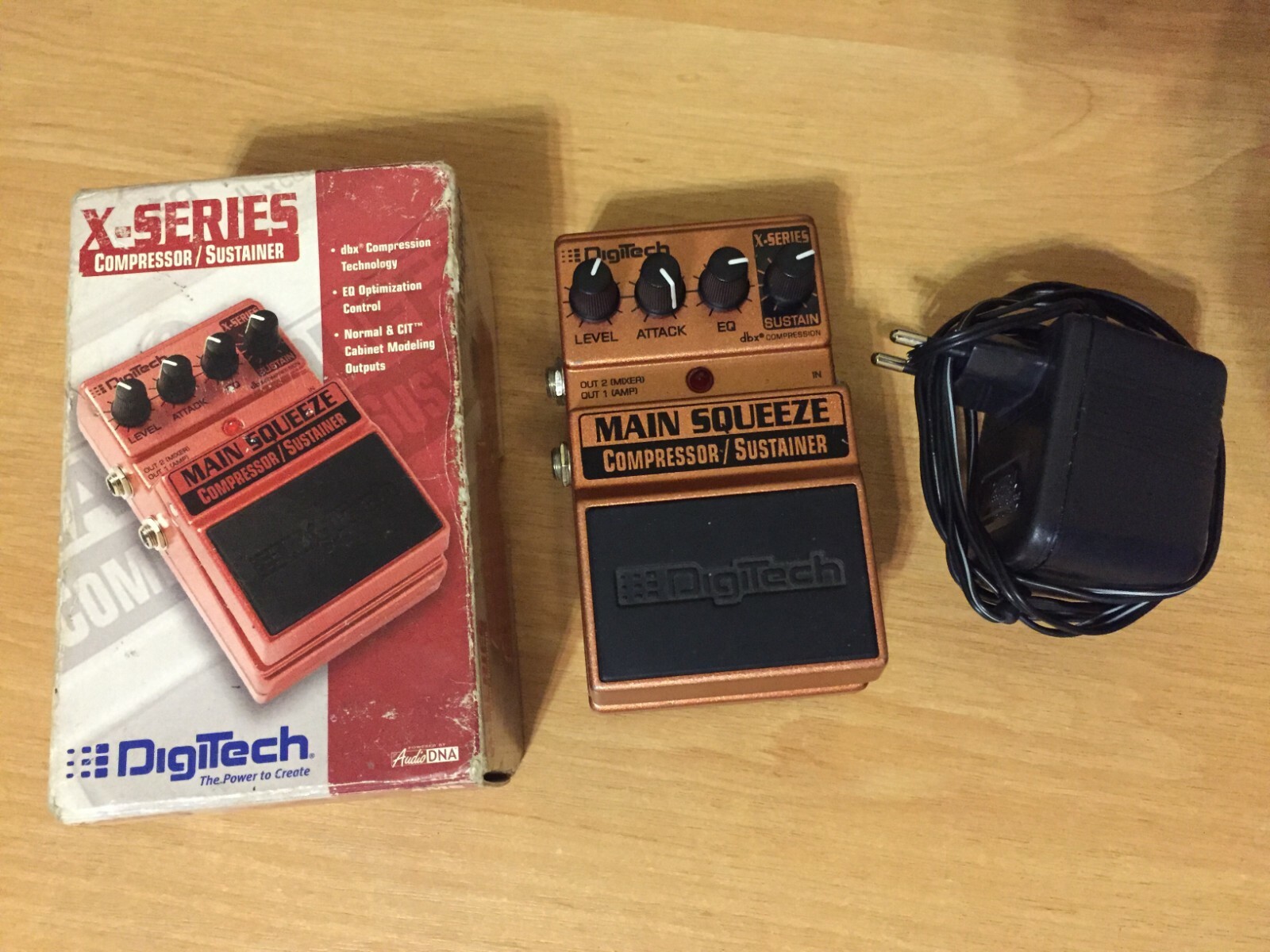 DigiTech X-Series Main Squeeze Compressor/Sustainer + Box + Power