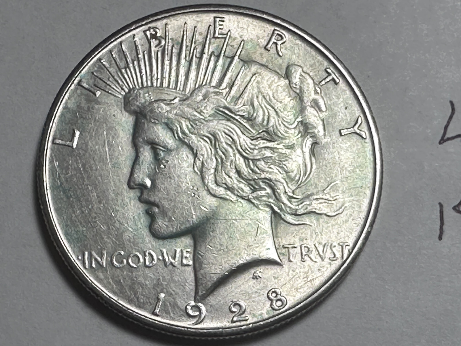 1928  S   Peace Dollar "BU"                   Lot #646