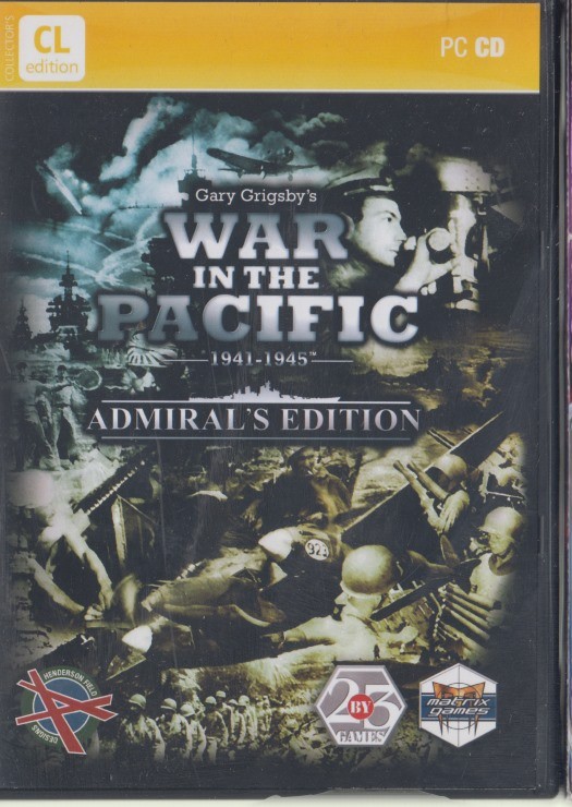 Gary Grigsby's War In The Pacific 1941-1945 Admiral's Collector's CL PC DVD game
