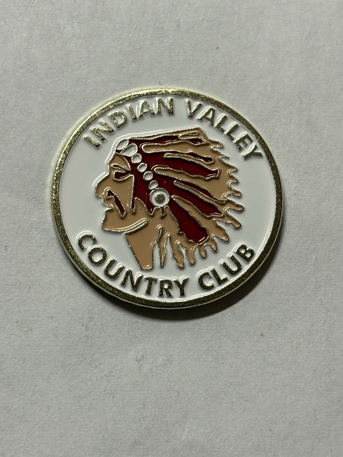 Indian Valley Country Club 1" Magnet Coin Golf Marker - Telford, Pennsylvania