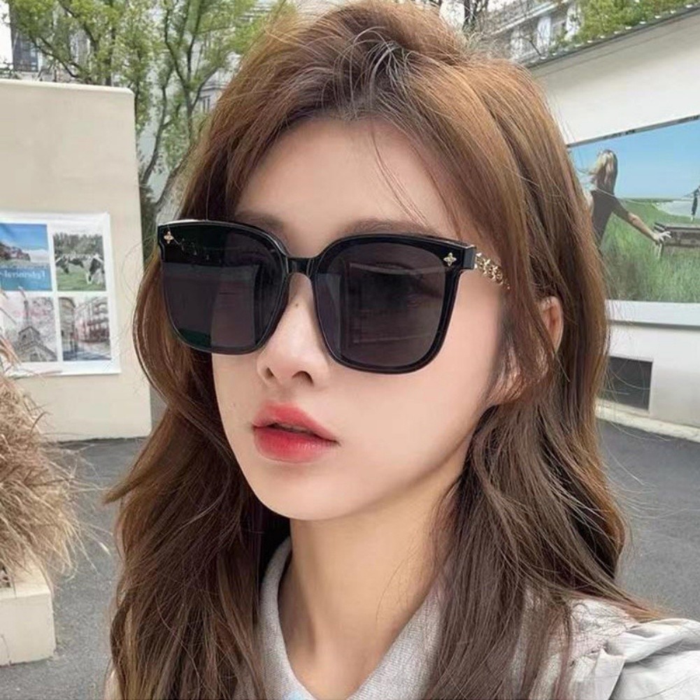 Women's Sunglasses Korean Design Large Frame Scratch Resistant PC Sun Glasses