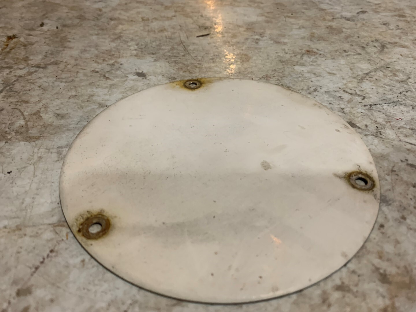 Cessna 150 L 172 Inspection Plate Access Cover Plate 5 in 3 screw hole S-225-1