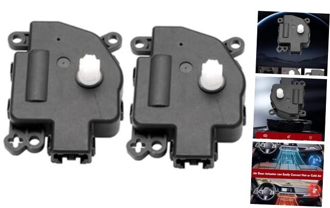 2PCS Premium A/C HAVC Heater Blend Door Actuator for Climate Control &