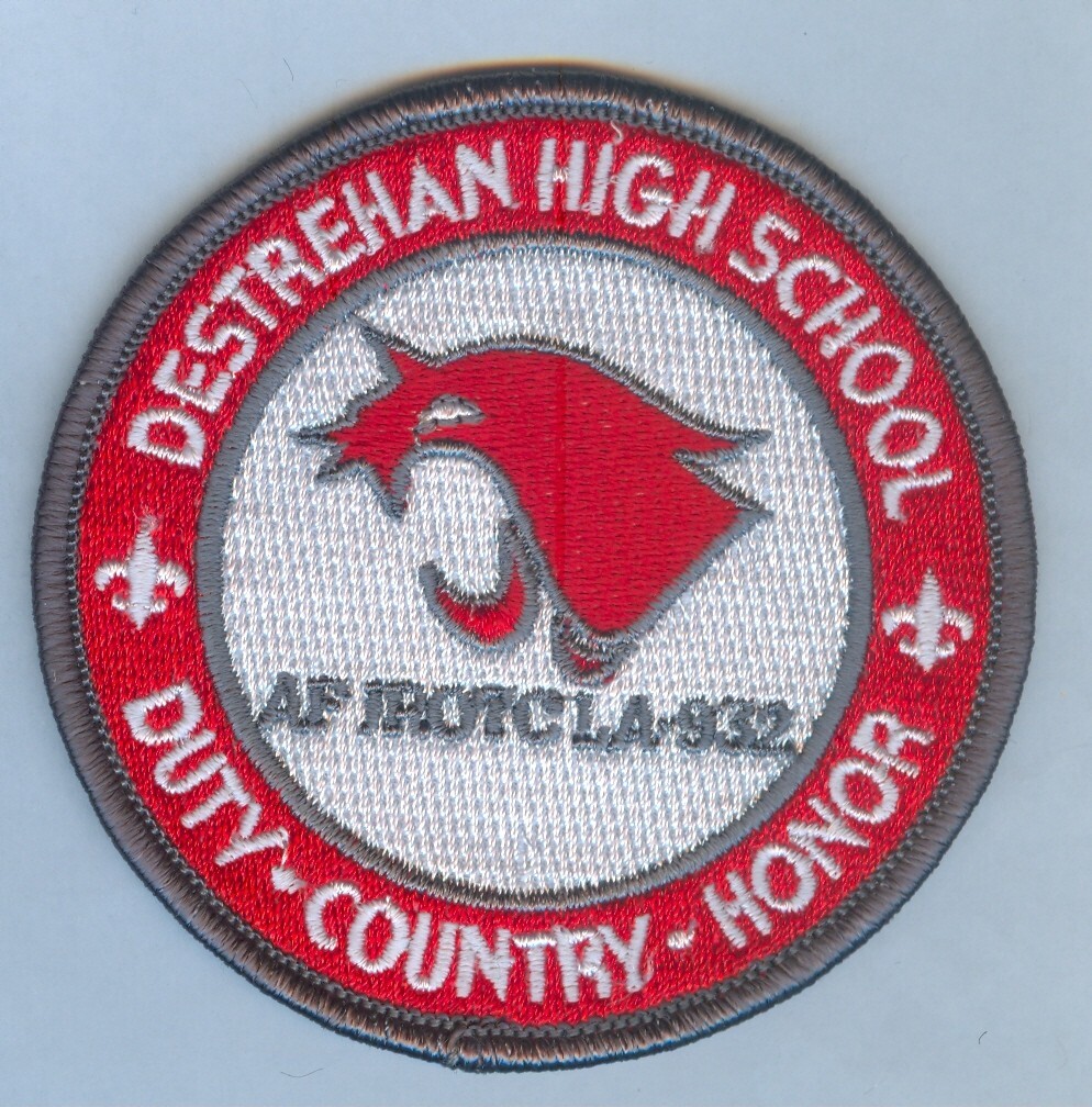 USAF JROTC SSI -  DESTREHAN HIGH SCHOOL, LA (LA-932) .... HARD TO FIND!   ...  X