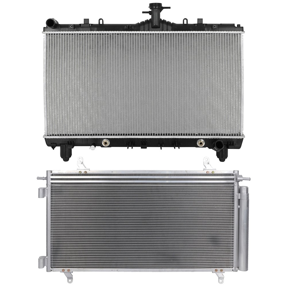 Aluminum Radiator & AC Condenser Cooling Kit For Chevrolet Camaro 2012 13-2015