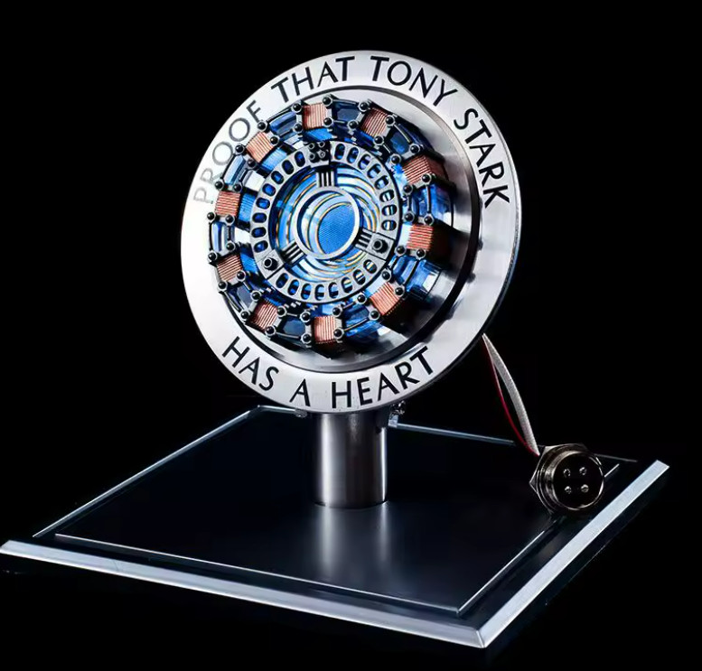 IRON MAN 1:1 ARC REACTOR TONY STARK HAS A HEART LED LIGHT DISPLAY ASSEMBLED 2B