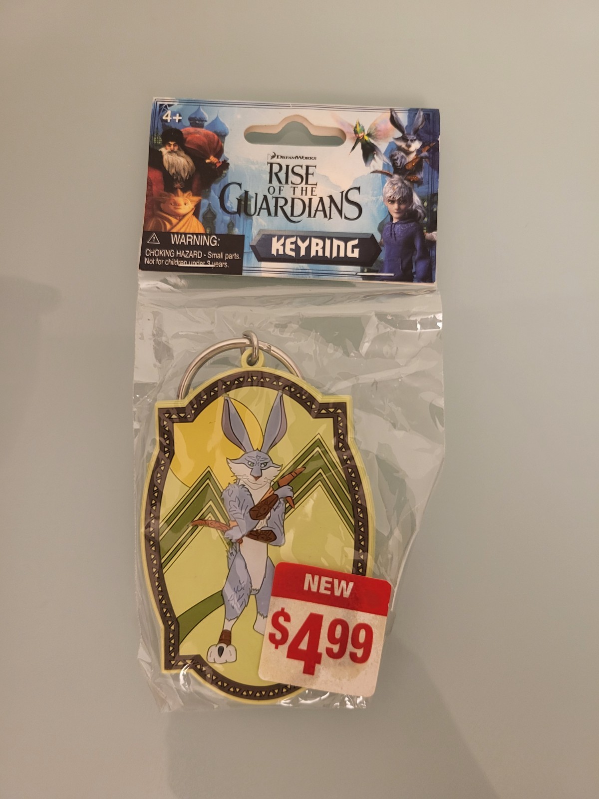 2012 Rise of the Guardians Keychain- The EASTER BUNNY *Bunnymund* NEW!