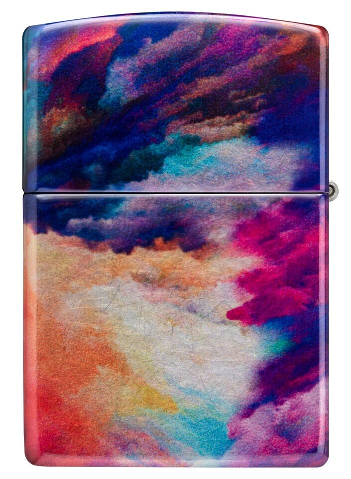 Zippo Tie Dye Design 540 Tumbled Chrome 48982