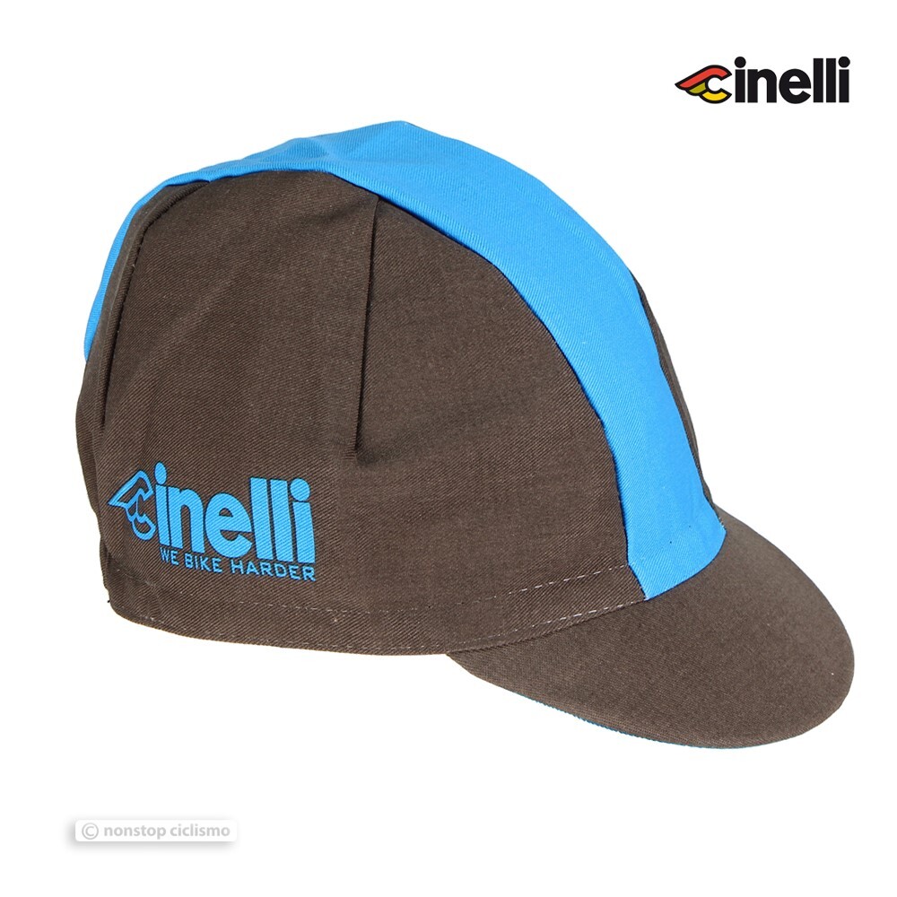 Cinelli Cycling Cap : WE BIKE HARDER BLUE LINE