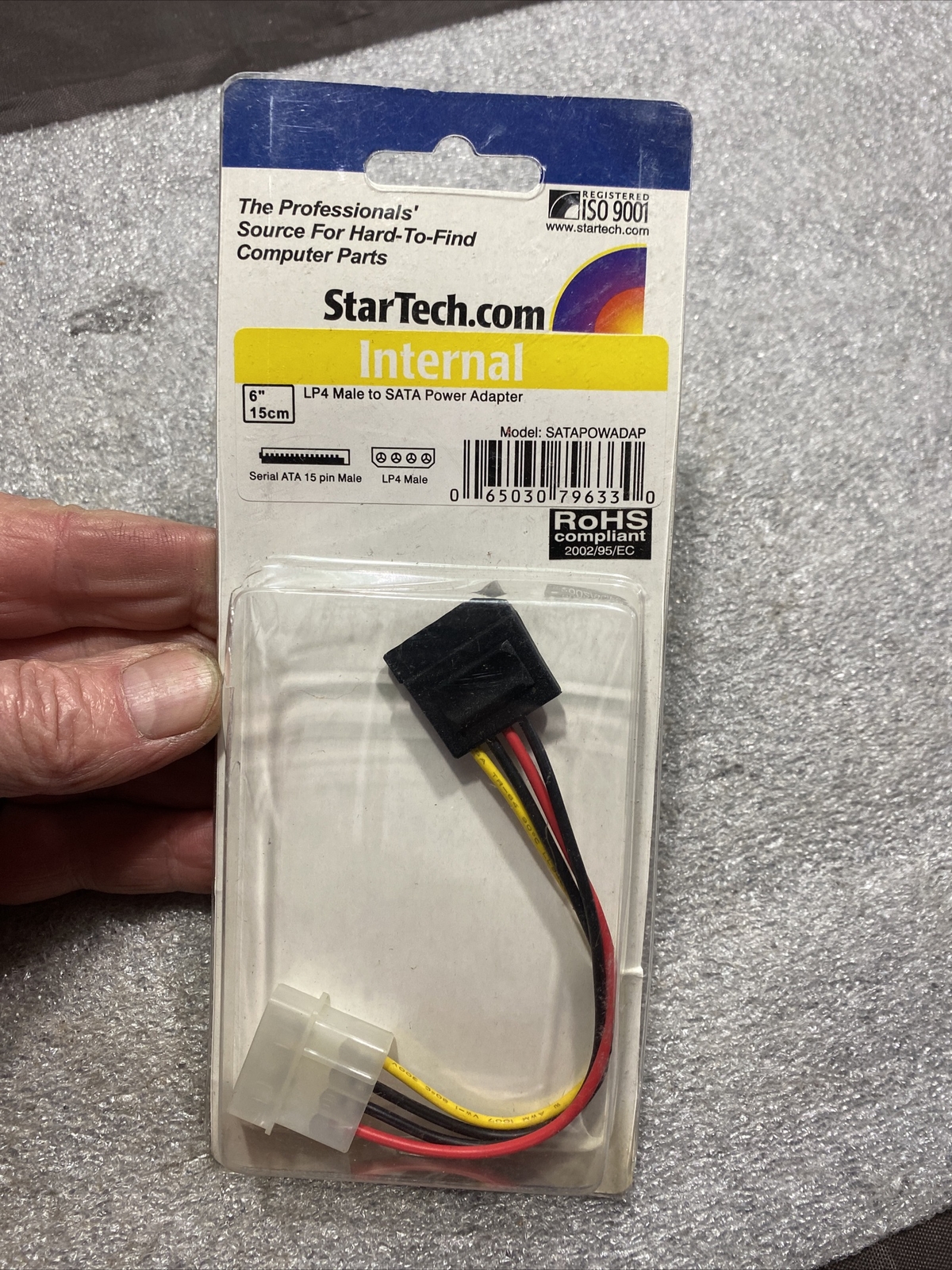 StarTech Drive Power Extension Cable 12" SATAPOWADAP