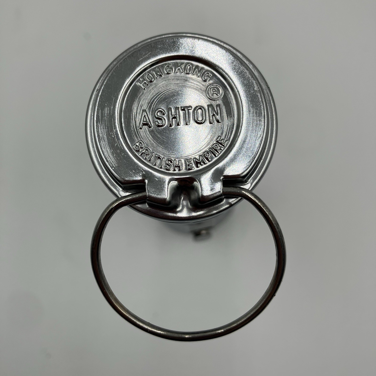 Vintage Chrome Metal Flashlight Ashton British Empire Continuous/Flash LED Light