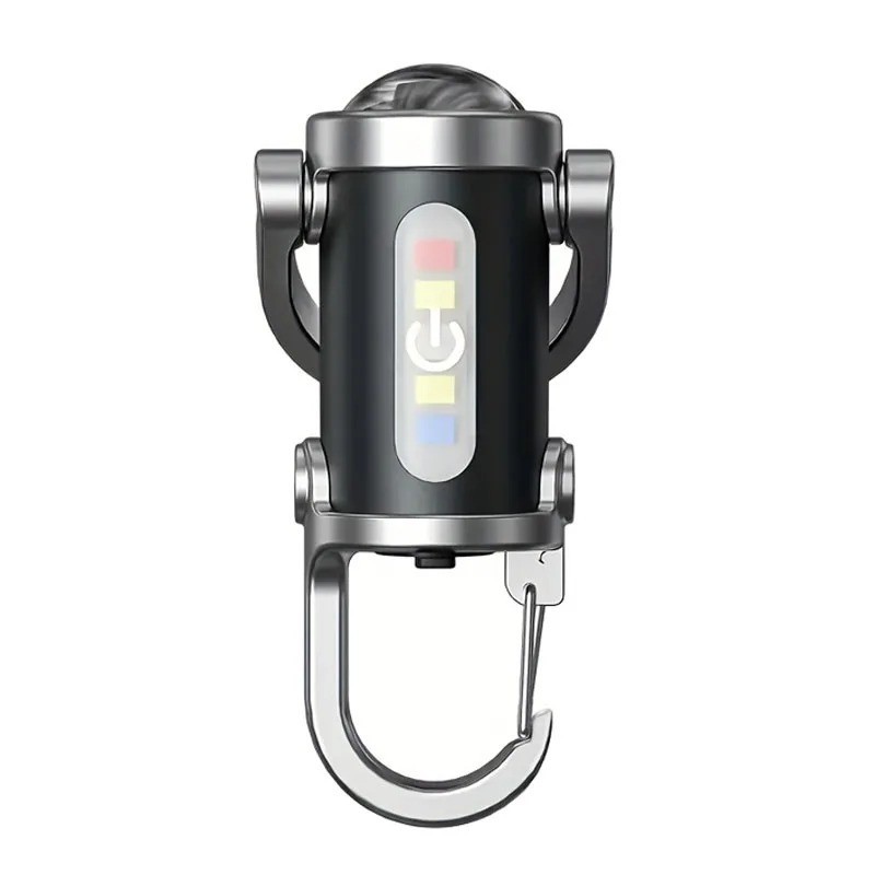 Super Bright LED Mini Flashlight USB Rechargeable Pocket Keychain Torch