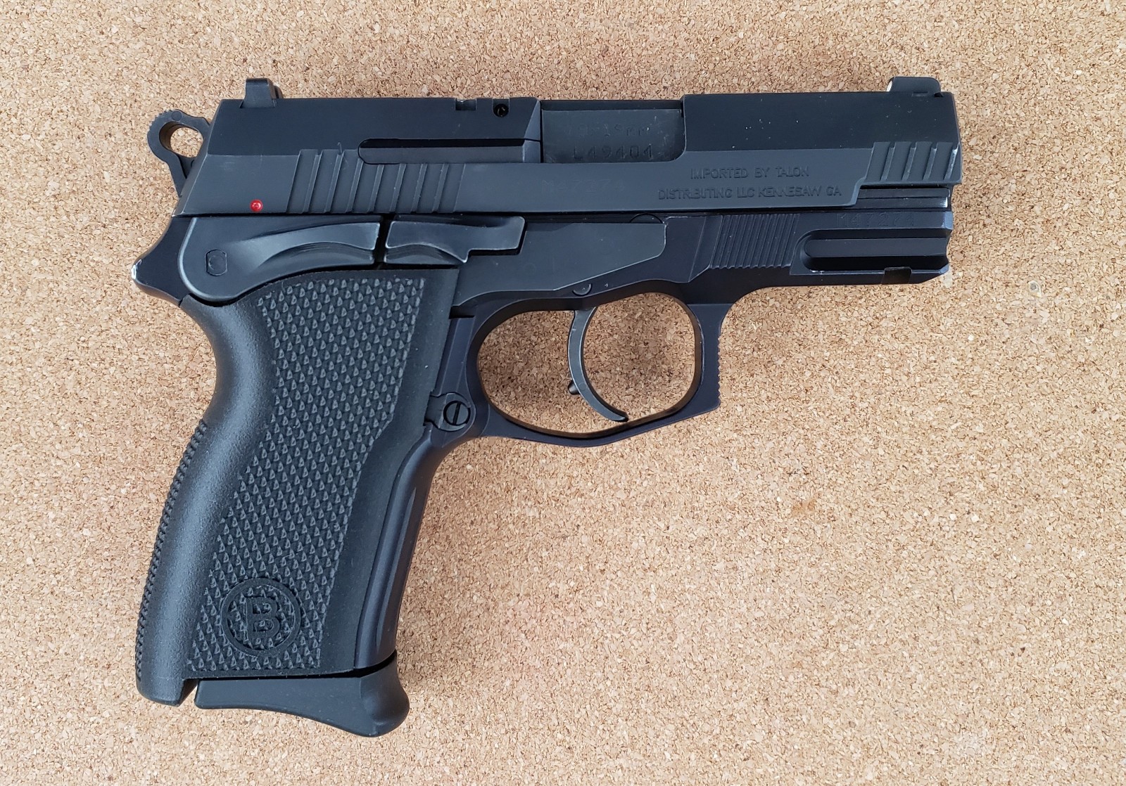 Bersa TPR9C Compact Pistol Grip Upgrade, Enhanced Texture & Backstrap, Thunder.