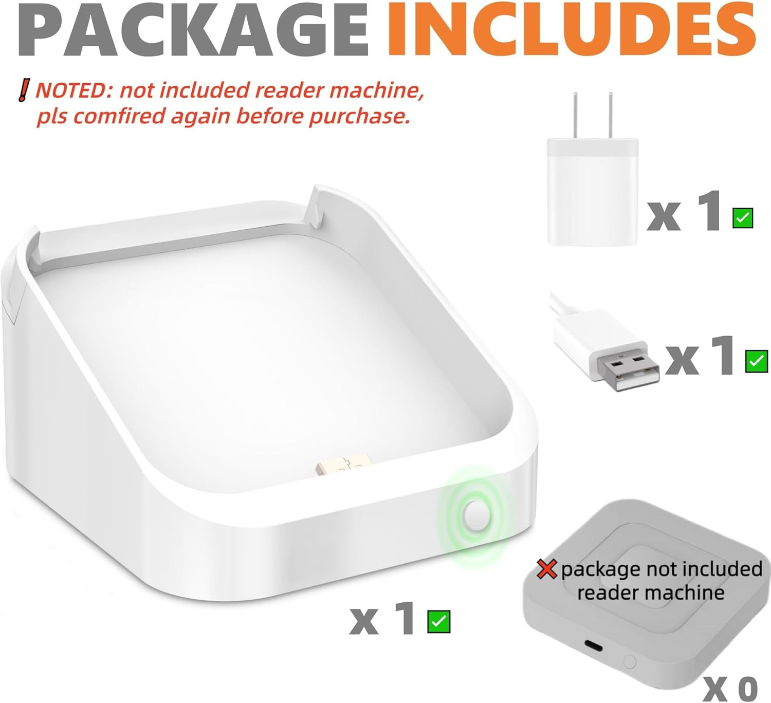 Square Dock for Square Reader 2Nd Generation, Holder Stand for Square Card Reade