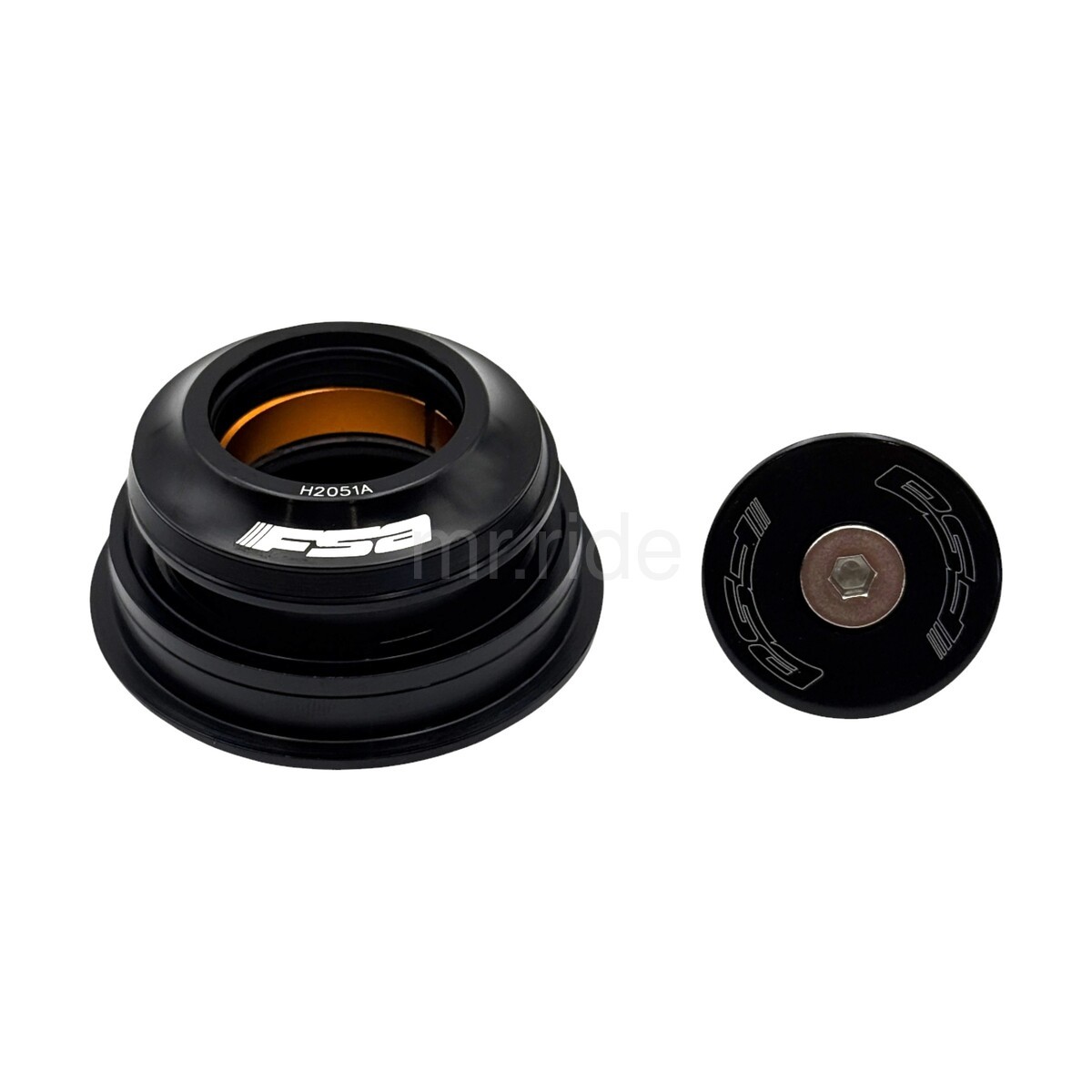 FSA Orbit 1.5 ZS Tapered Bike Headset 1-1/8" 50mm/62mm OD Black,Cover 5.3mm