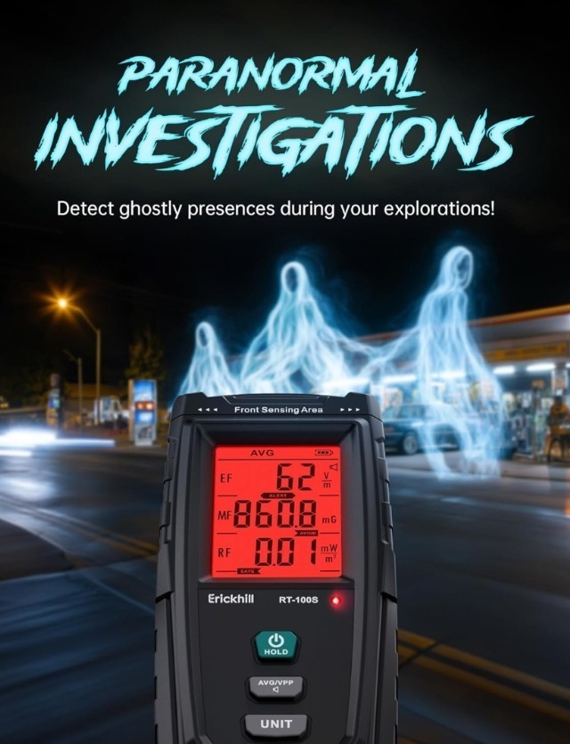 ERICKHILL 3 in 1 EMF Detector, Electromagnetic Field Radiation Detector for EF,