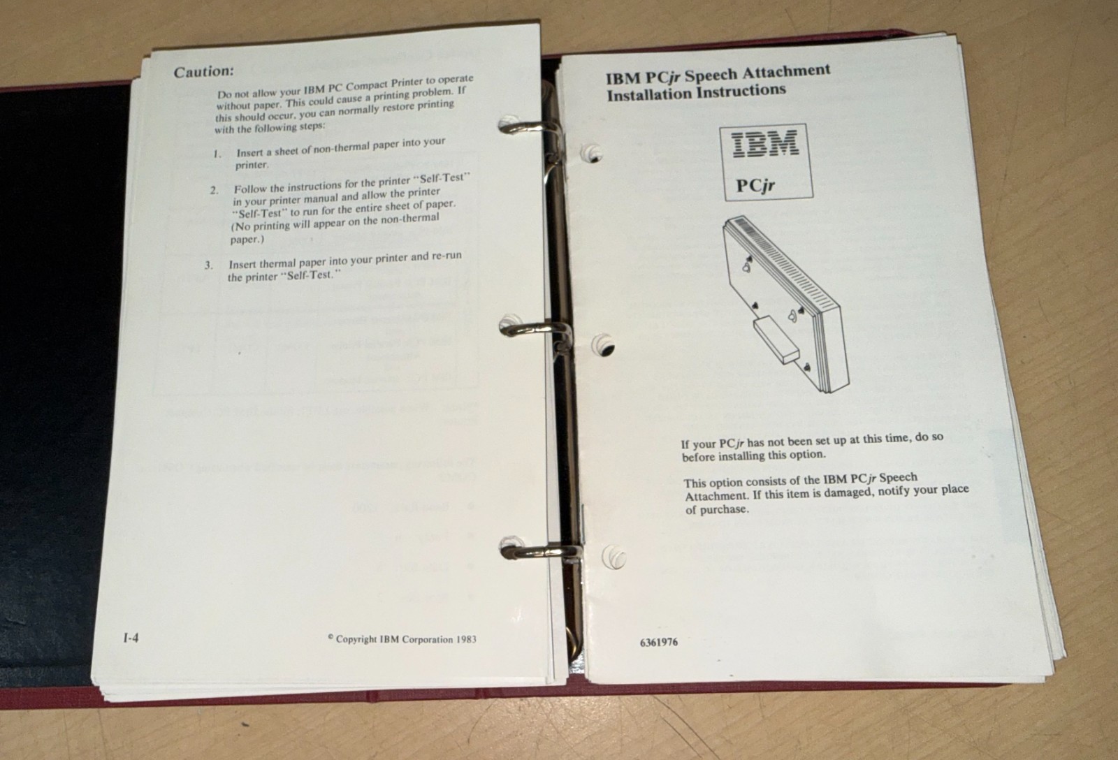 IBM Guide to Operations Personal Computer PCjr Manual 1502292 KL