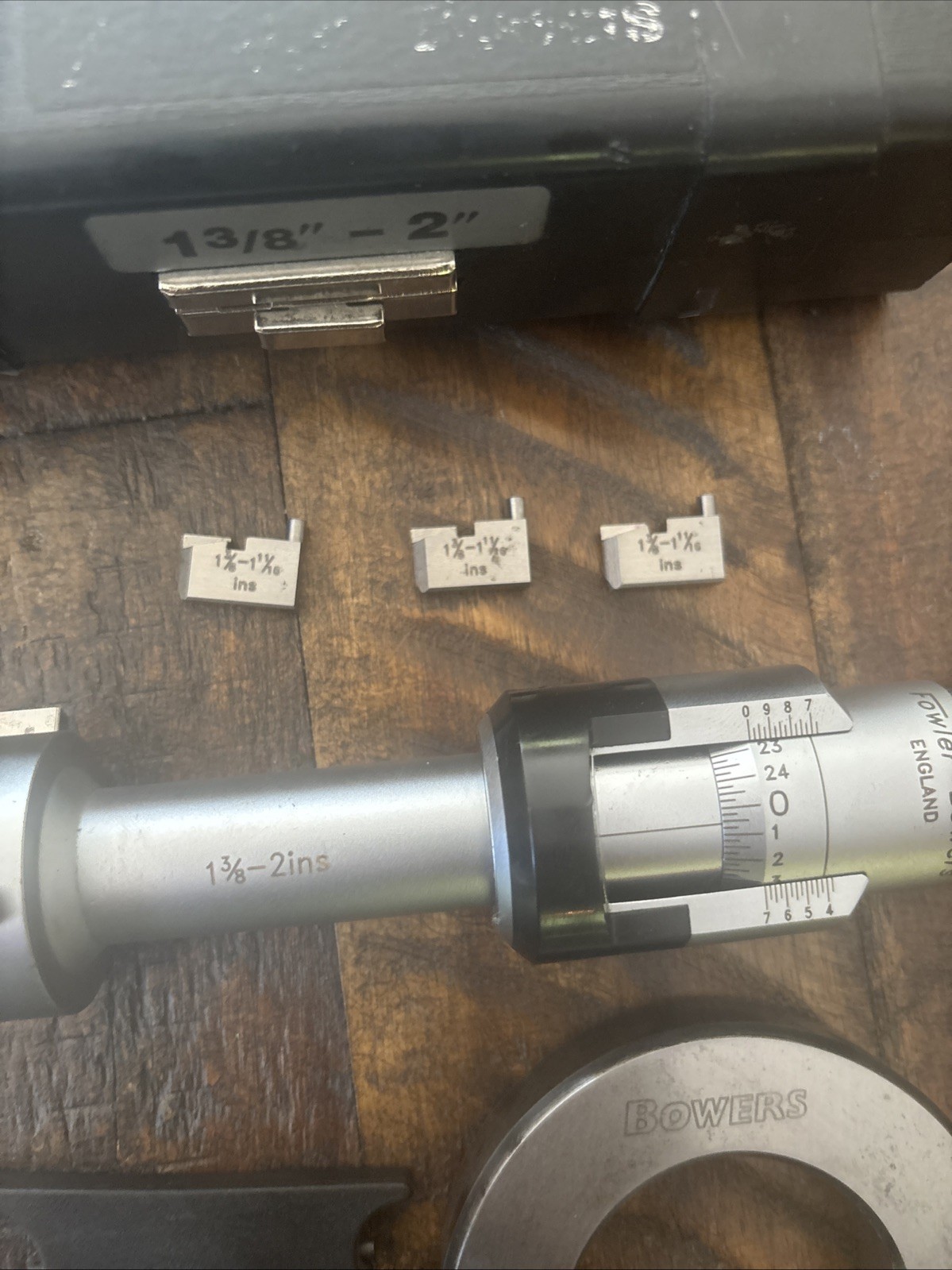 Fowler Bowers Holmike Sets (3)Internal Bore Micrometers 1-2” X .0001” Range