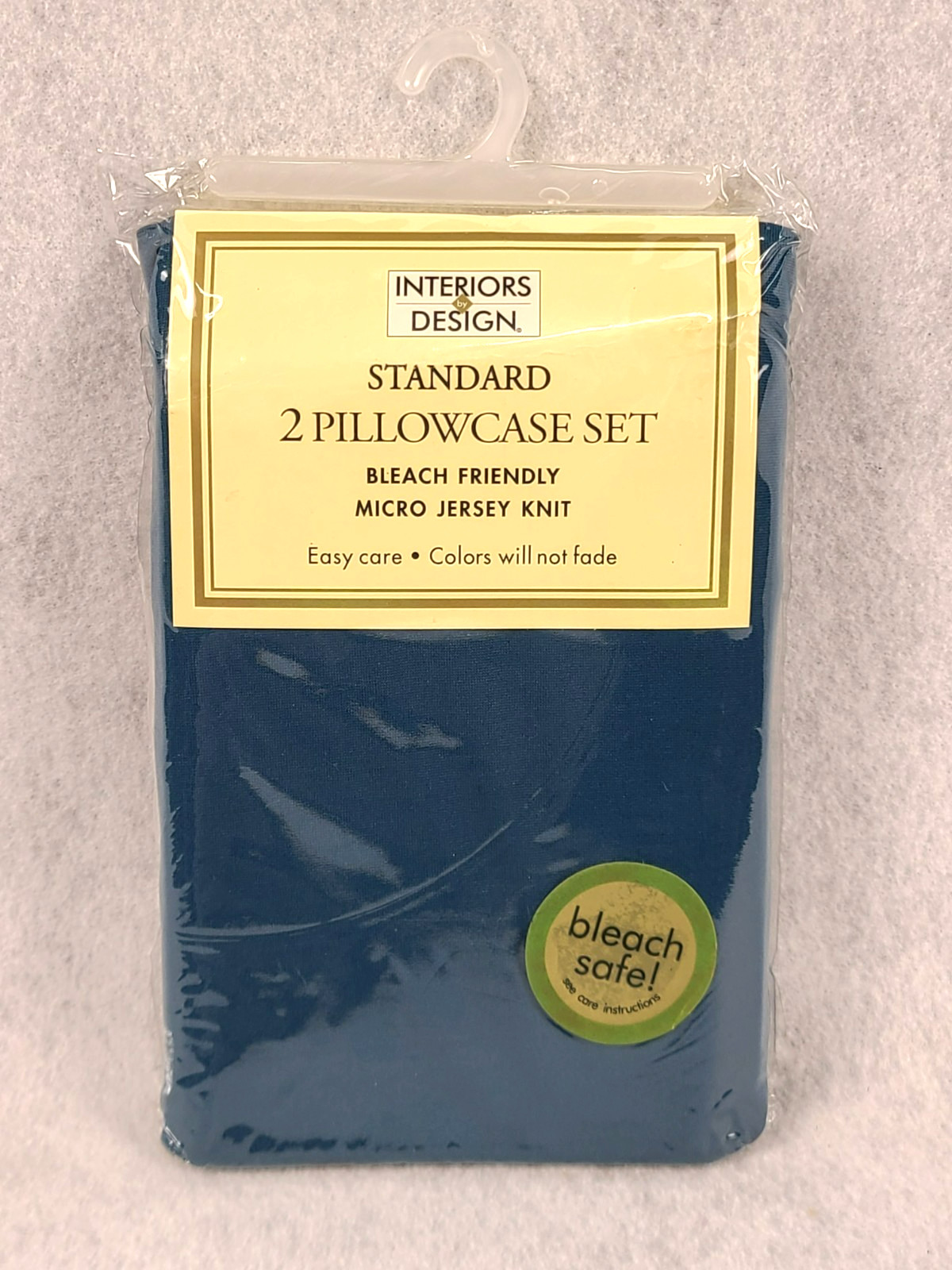 Interiors by Design Jersey Knit Standard Pillowcases Set of 2 Dark Teal Moody