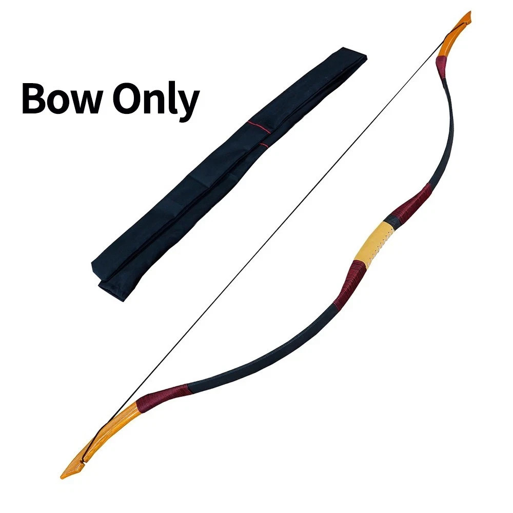AF 60" Traditional Bow Han Short Bow 30-50lbs Recurve Bow For Adult And Youth