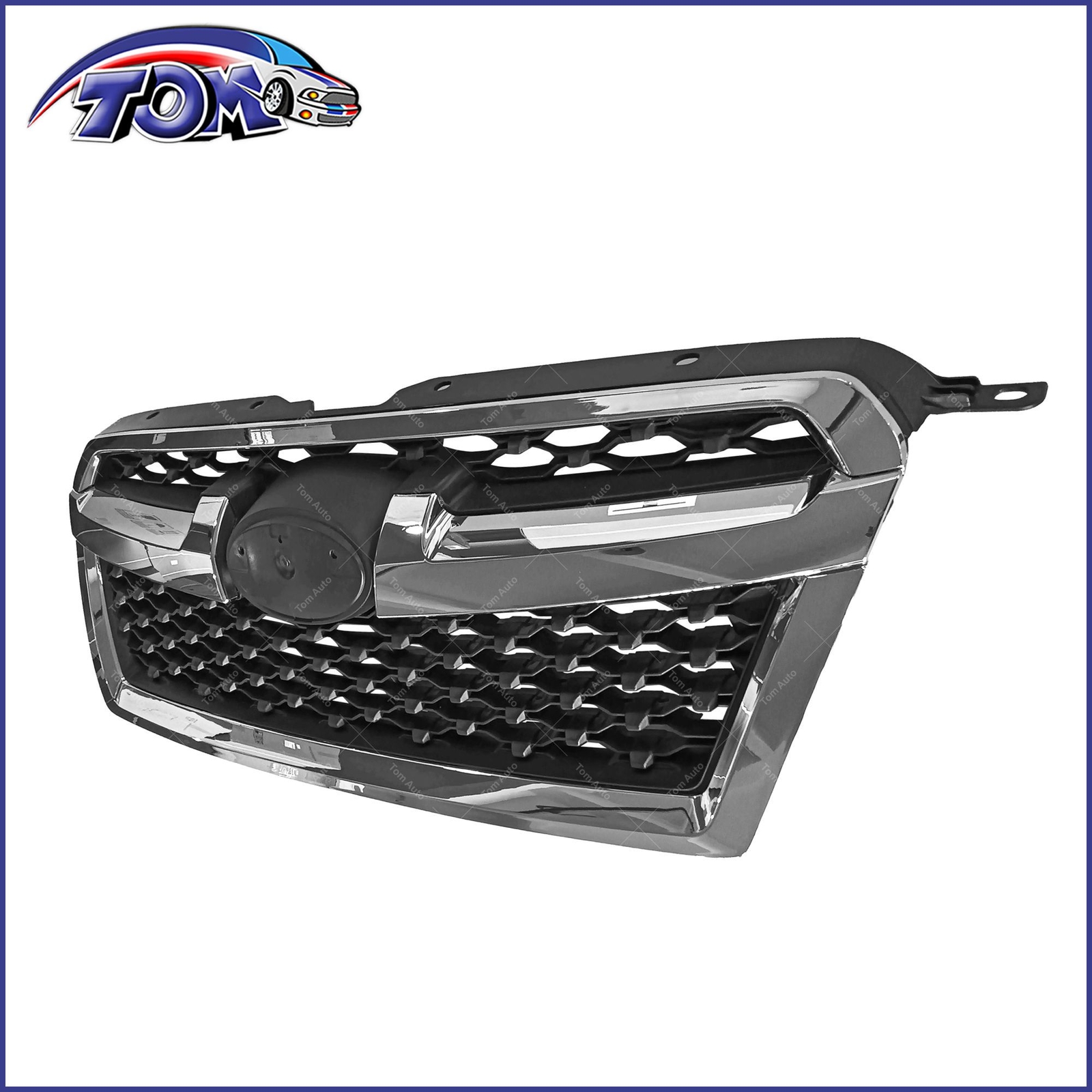 Grille Textured Black Shell and Insert Assembly For 2013-2014 Subaru Legacy