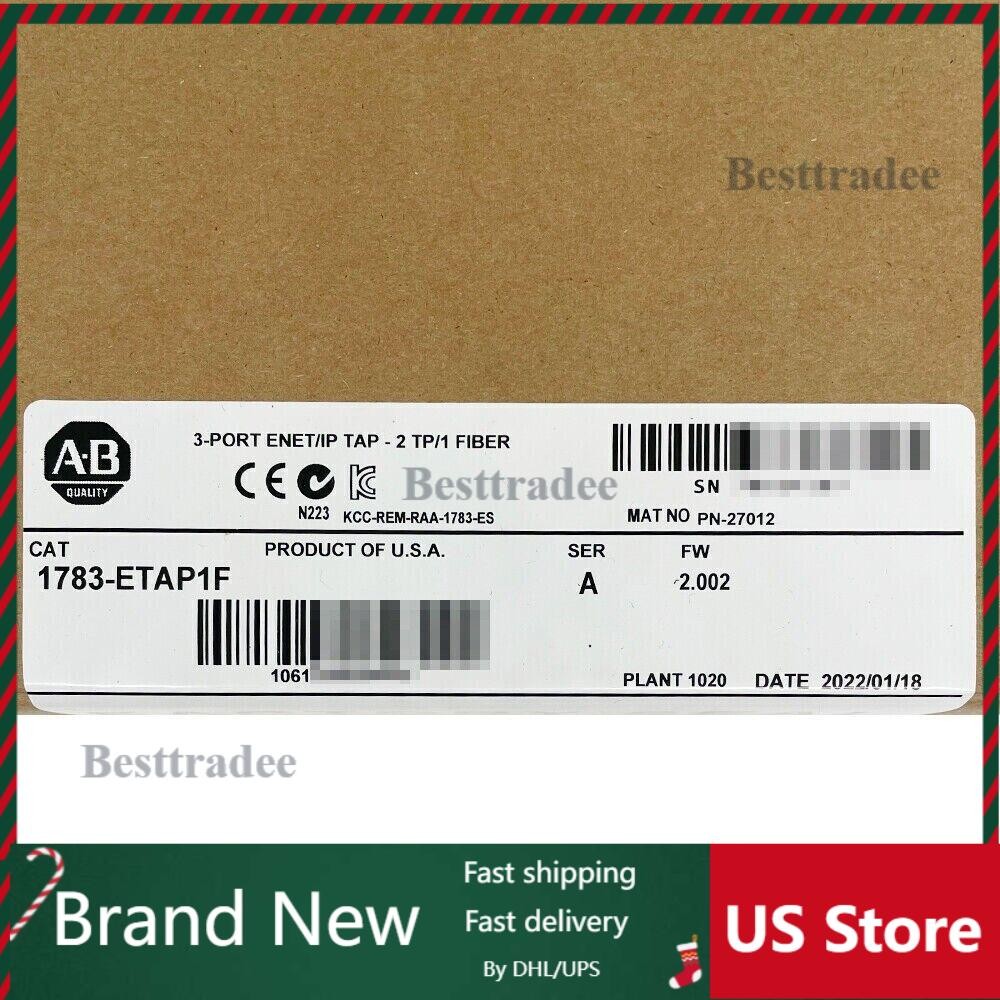 New Sealed Allen-Bradley 1783-ETAP1F SER A 3-Port Ethernet/IP Tap 1783ETAP1F