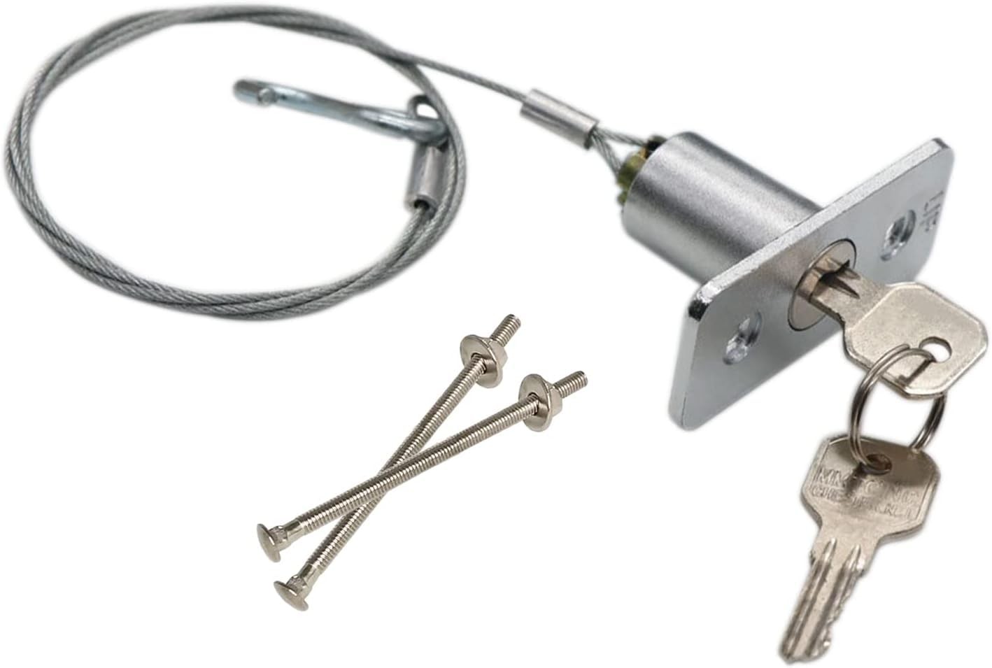 Garage Door Emergency Release Lock Kit Includes Keys & Mount Hardware NEW