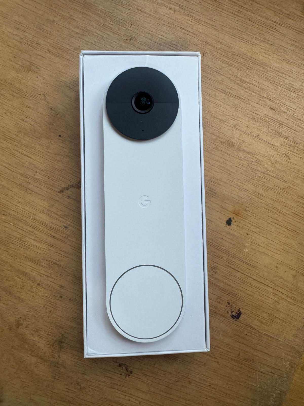 Google Nest Doorbell, Wireless Battery - Snow - Open Box