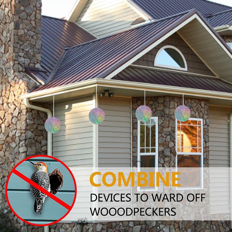 20pcs Garden Laser Reflective Deterrent Scare Bird Repellent Plant Protect Tool