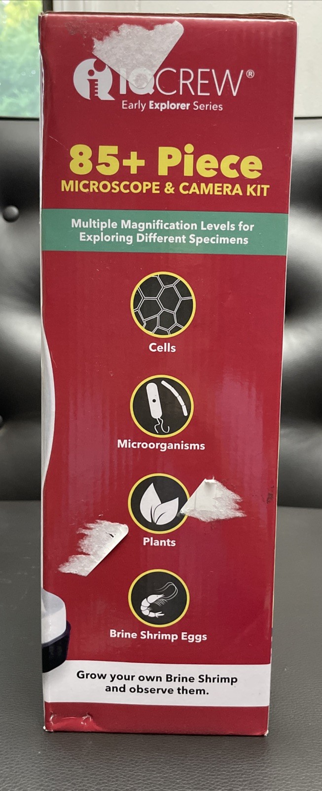 IQCREW Amscope 120X-1200X Kid's 85+ Piece Microscope Kit + Camera + Software