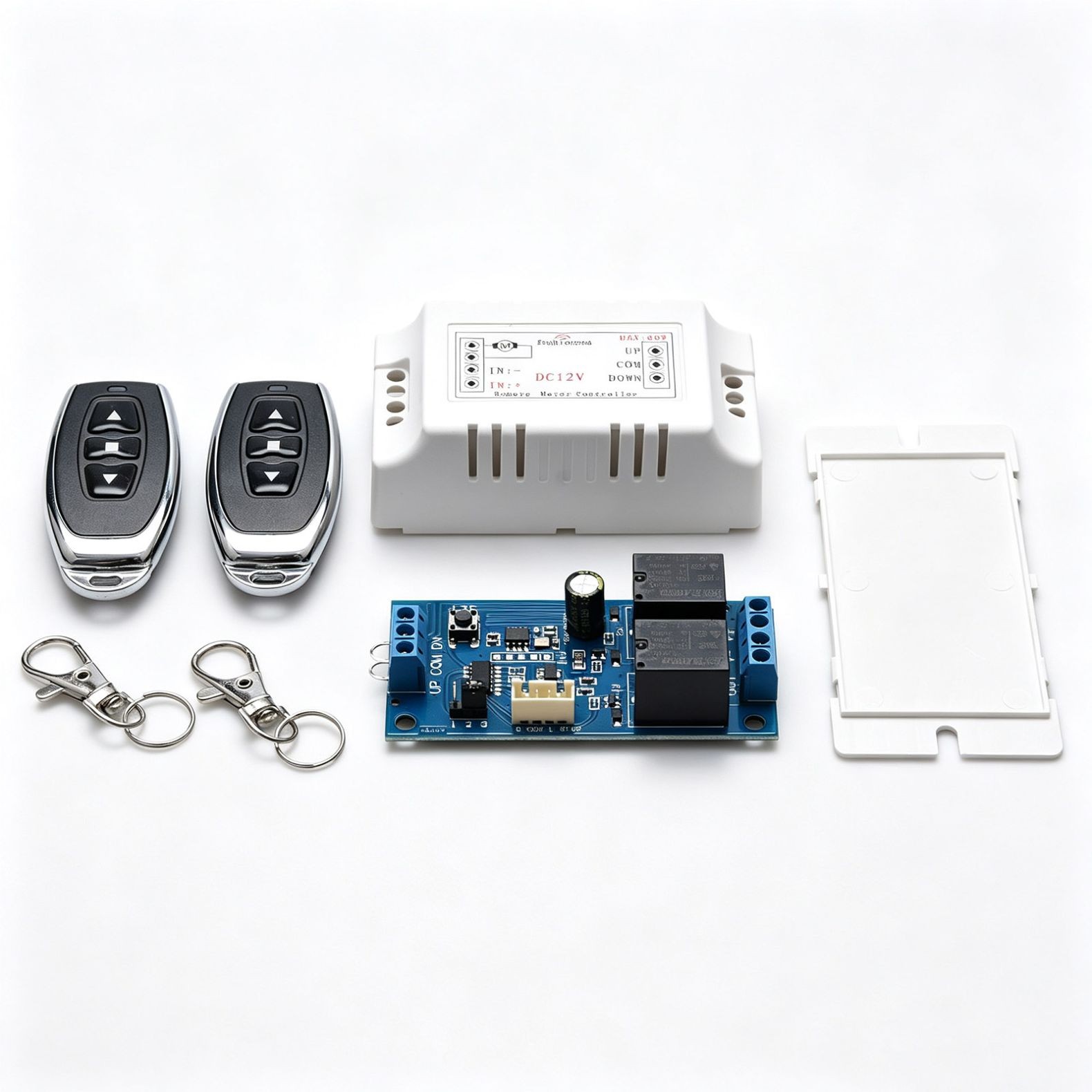 Universal Motor Wireless Remote 12V Switch 2 Channel RF433MHz Remote Control
