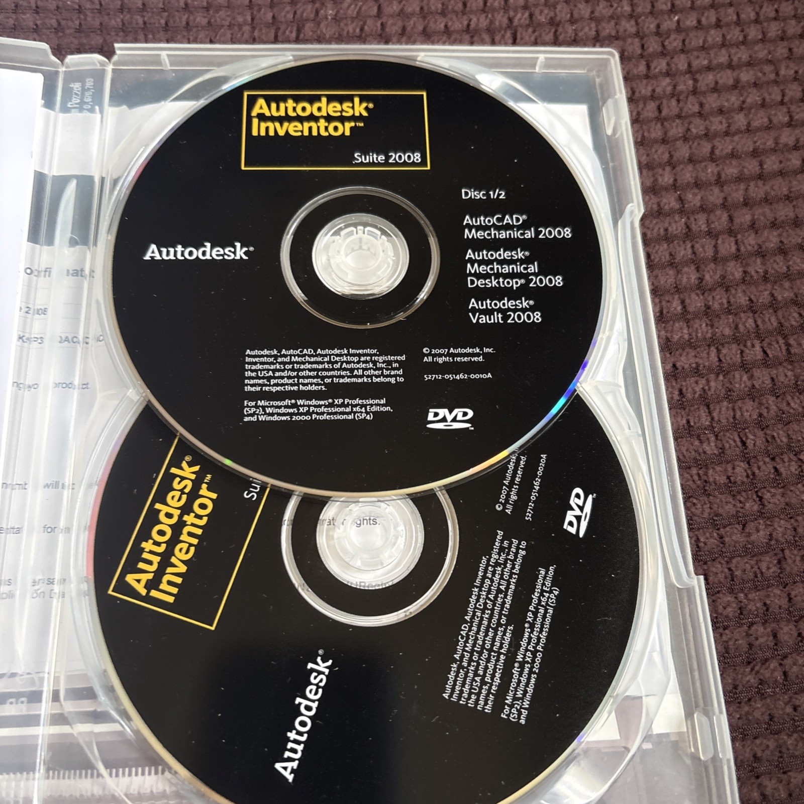 Autodesk AutoCAD Inventor Suite 2008 RARE / Pre-Owned