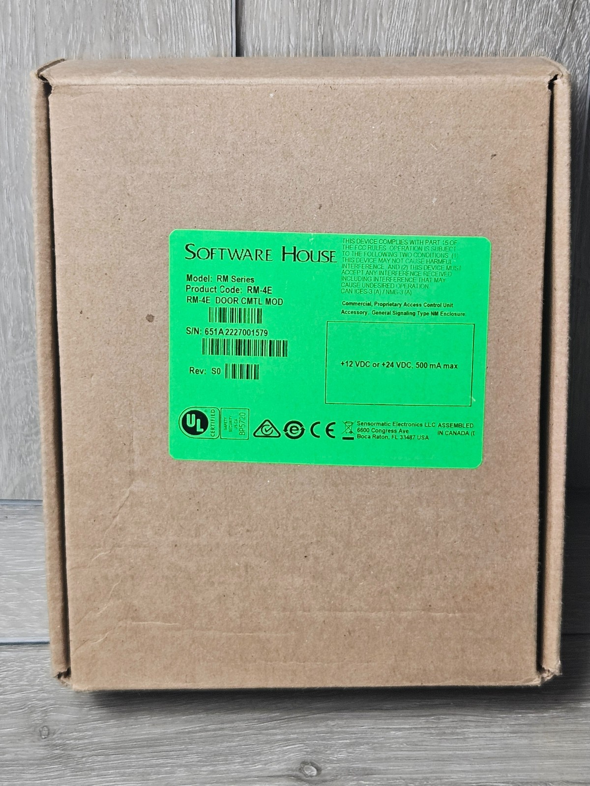 Software House RM-4E - RM-4E Door CMTL MOD