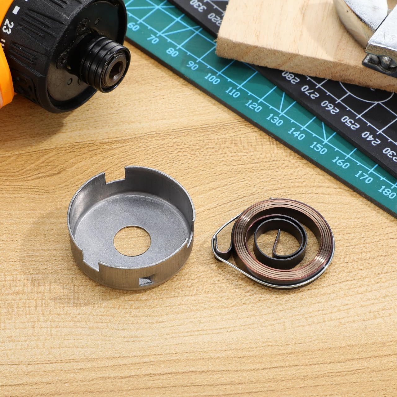 1 Set of Drill Press Replacement Return Spring Quill Spring Return Coil Sprin...
