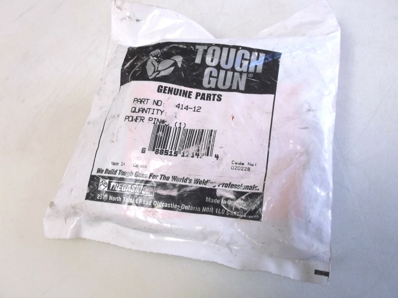 Tregaskiss 412-12 Tough Gun Power Pin Kit NIBag