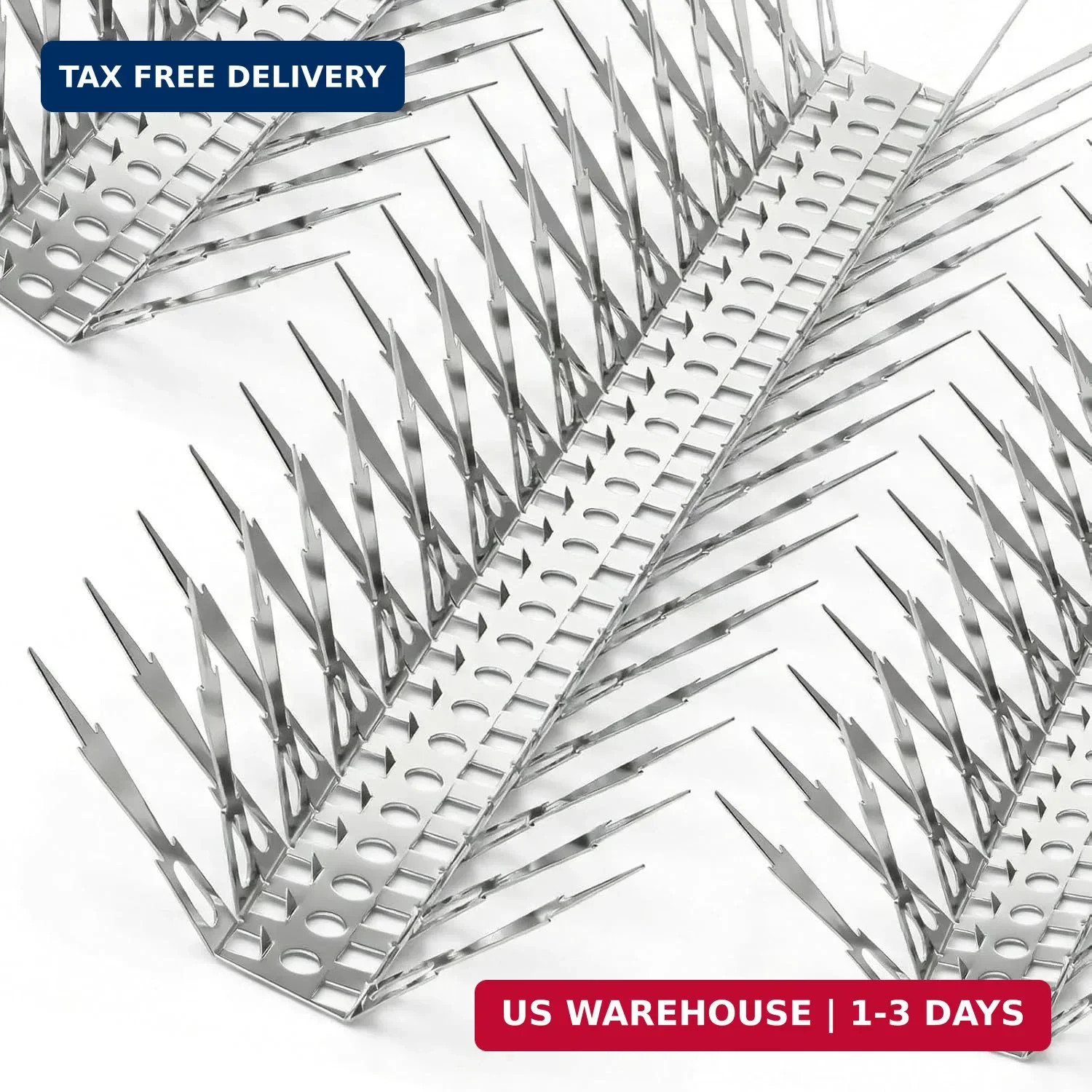 OFFO Bird Spikes, 304 Stainless Steel Pigeon Spikes Cover 5 Feet, Easy to Instal